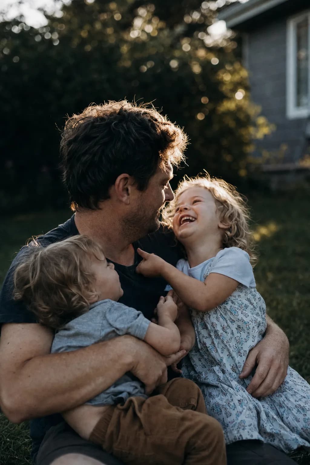 A family looking ahead to the goals they're saving toward